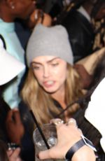 CARA DELEVINGNE and MINKE Kissing at A$AP Rocky