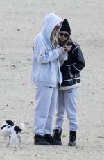 CARA DELEVINGNE and MINKE Out at a Beach in Los Angeles 02/11/2023