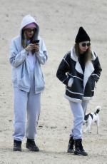CARA DELEVINGNE and MINKE Out at a Beach in Los Angeles 02/11/2023