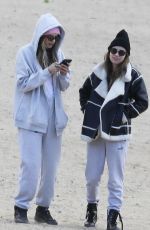 CARA DELEVINGNE and MINKE Out at a Beach in Los Angeles 02/11/2023