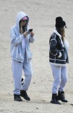 CARA DELEVINGNE and MINKE Out at a Beach in Los Angeles 02/11/2023