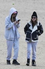 CARA DELEVINGNE and MINKE Out at a Beach in Los Angeles 02/11/2023