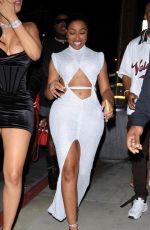 CARESHA BROWNLEE Arrives at Her Birthday Party in West Hollywood 02/04/2023