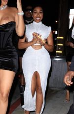 CARESHA BROWNLEE Arrives at Her Birthday Party in West Hollywood 02/04/2023