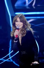 CARLA BRUNI Performs at 2023 Italian Song Festival in Sanremo 02/11/2023