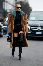 CAROLINE DAUR at Gucci Show at Milan Fashion Week 02/24/2023