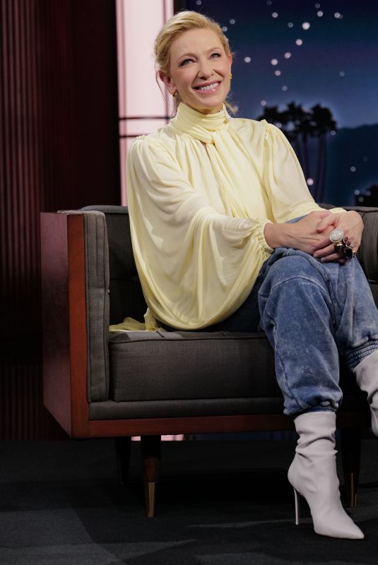 CATE BLANCHETT at Jimmy Kimmel Live 02/13/2023