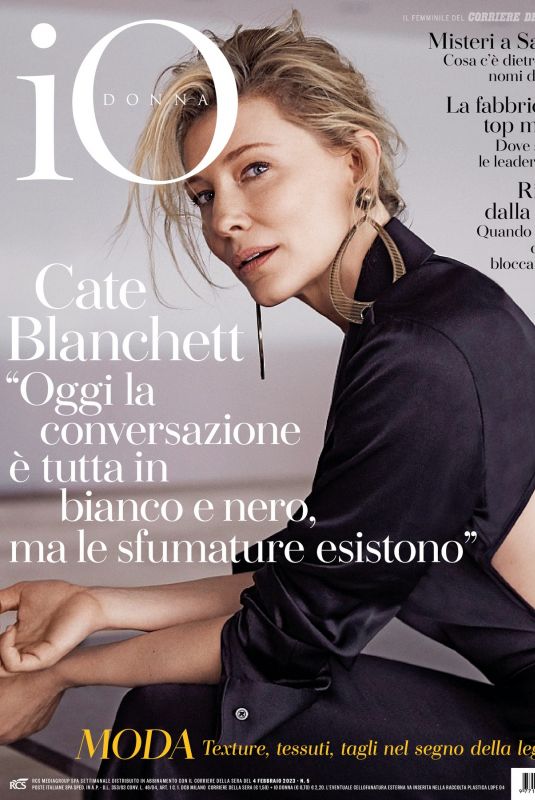 CATE BLANCHETT in Io Donna Del Corriere Della Sera, February 2023