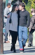 CAYLEE COWAN and Casey Affleck Out for Lunch at All Time Restaurant in Los Feliz 01/31/2023