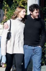 CAYLEE COWAN and Casey Affleck Out for Lunch at All Time Restaurant in Los Feliz 01/31/2023