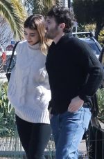 CAYLEE COWAN and Casey Affleck Out for Lunch at All Time Restaurant in Los Feliz 01/31/2023