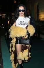 CHARLI XCX Arrives at Warner Records Brit Awards Afterparty at Nomad Hotel in London 02/11/2023