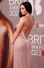 CHARLI XCX at Brit Awards 2023 at O2 Arena in London 02/11/2023