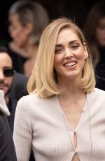 CHIARA FERRAGNI Leaves Fendi Fashion Show at MFW in Milan 02/22/2023