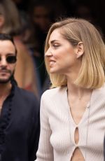 CHIARA FERRAGNI Leaves Fendi Fashion Show at MFW in Milan 02/22/2023