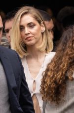 CHIARA FERRAGNI Leaves Fendi Fashion Show at MFW in Milan 02/22/2023