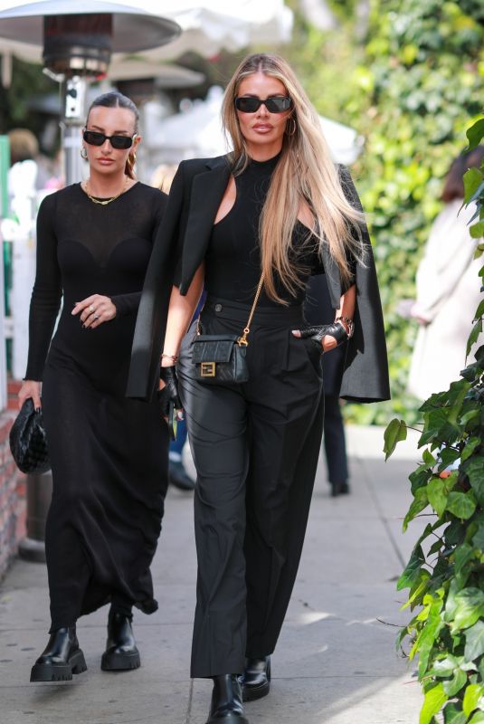 CHLOE SIMS Out for Lunch with a Friend at The Ivy in West Hollywood 02/18/2023