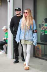 CHLOE SIMS Out with Her Brother and His Girlfriend in West Hollywood 02/18/2023