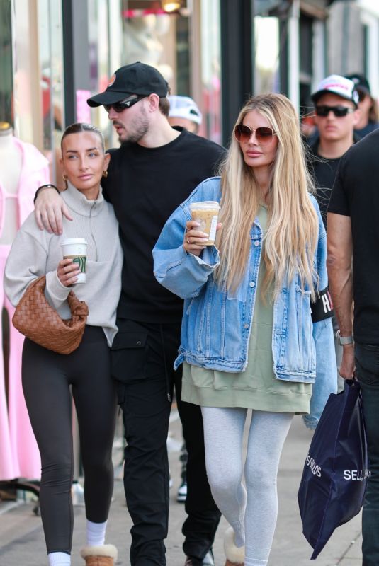 CHLOE SIMS Out with Her Brother and His Girlfriend in West Hollywood 02/18/2023