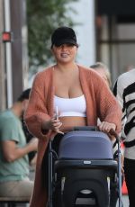 CHRISSY TEIGEN and John Legend Out with Their Baby in West Hollywood 02/12/2023
