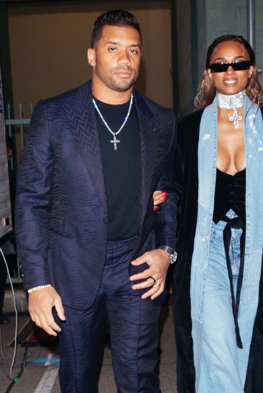 CIARA Leaves Her Pre-Grammy Performance with Russel Wilson at Hollywood Palladium in Los Angeles 02/03/2023