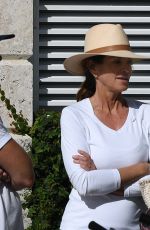 CINDY CRAWFORD and Rande Gerber at a Pool in Miami Beach 02/16/2023