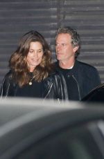 CINDY CRAWFORD and Rande Gerber Leaves Late Dinner with Friends at Nobu in Malibu 02/18/2023