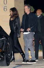CINDY CRAWFORD and Rande Gerber Leaves Late Dinner with Friends at Nobu in Malibu 02/18/2023