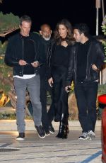 CINDY CRAWFORD and Rande Gerber Leaves Late Dinner with Friends at Nobu in Malibu 02/18/2023