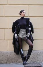 CINDY MELLO Out in Milan 02/25/2023