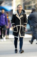 CLAIRE DANES Out Makeup-free in New York 02/10/2023