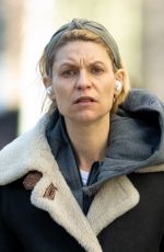 CLAIRE DANES Out Makeup-free in New York 02/10/2023