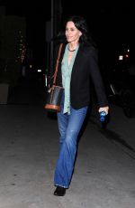 COURTENEY COX Out for Dinner at Giorgio Baldi in Santa Monica 02/02/2023