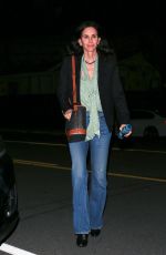 COURTENEY COX Out for Dinner at Giorgio Baldi in Santa Monica 02/02/2023