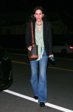 COURTENEY COX Out for Dinner at Giorgio Baldi in Santa Monica 02/02/2023