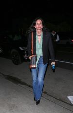 COURTENEY COX Out for Dinner at Giorgio Baldi in Santa Monica 02/02/2023