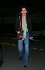 COURTENEY COX Out for Dinner at Giorgio Baldi in Santa Monica 02/02/2023