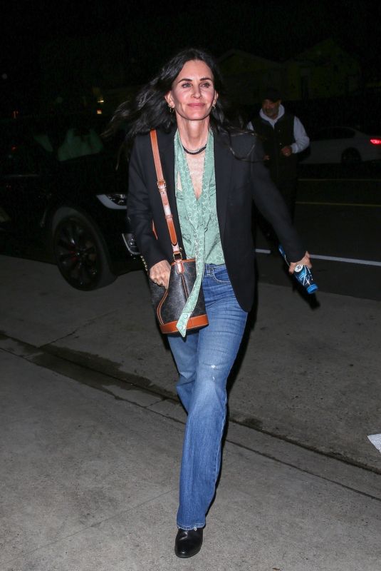 COURTENEY COX Out for Dinner at Giorgio Baldi in Santa Monica 02/02/2023