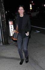 COURTENEY COX Out for Dinner at Giorgio Baldi in Santa Monica 02/08/2023