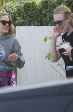 DAKOTA FANNING, CACEE COBB and MEGAN CAMPER Leaves Tennis Practice in Los Angeles 02/21/2023