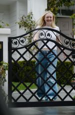 DAKOTA FANNING Receives Loads of Balloons for Her 29th birthday in Los Angeles 02/23/2023