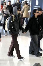 DEMI LOVATO and Jutes Arrives at LAX in Los Angeles 02/26/2023