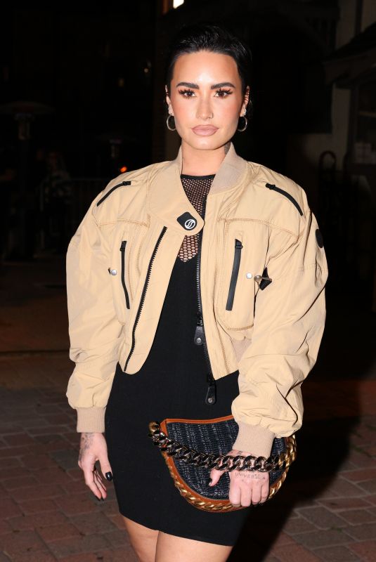 DEMI LOVATO at Stella Mccartney x Adidas Party in Los Angeles 02/02/2023