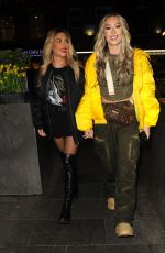 DEMI SIMS and MEGAN BARTON HANSON Arrives at Leicester Square Theatre 02/14/2023