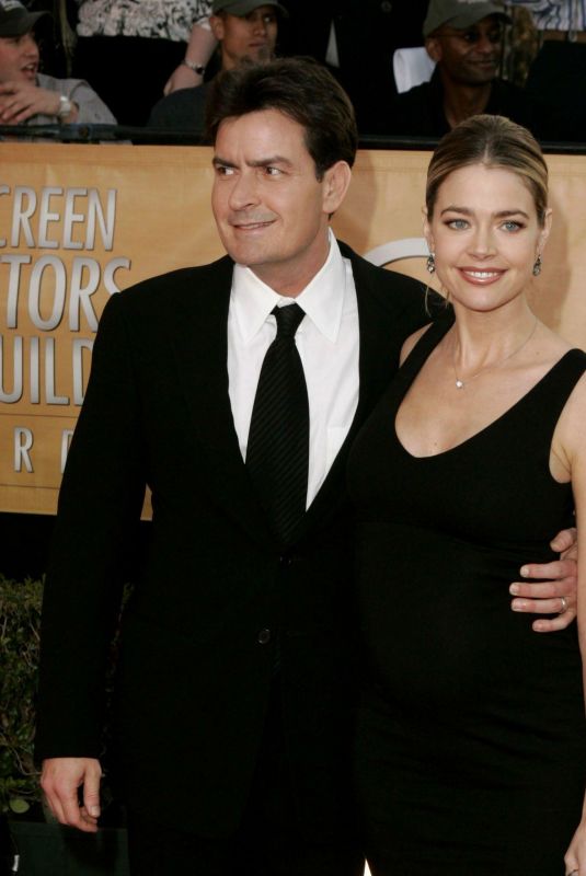 DENISE RICHARDS and Charlie Sheen at 11th Annual Screen Actors Guild Awards 02/05/2005
