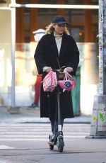 DIANE KRUGER Out on an Scooter Ride in New York 02/24/2023