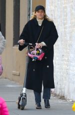 DIANE KRUGER Out on an Scooter Ride in New York 02/24/2023