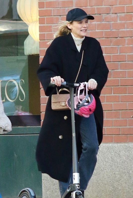 DIANE KRUGER Out on an Scooter Ride in New York 02/24/2023