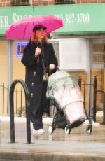 DINAE KRUGER Out with her Baby in New York 02/22/2023