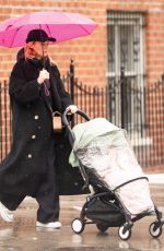 DINAE KRUGER Out with her Baby in New York 02/22/2023